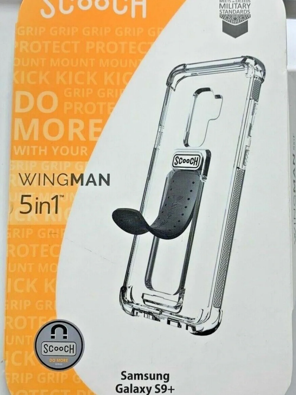 New Wingman 5-in-1 Phone Grip & Stand for Samsung Galaxy S9+ - Black